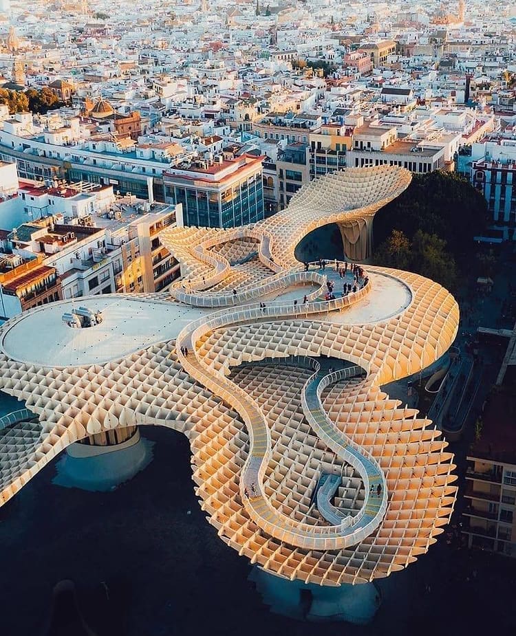 The Metropol Parasol in Seville, Spain